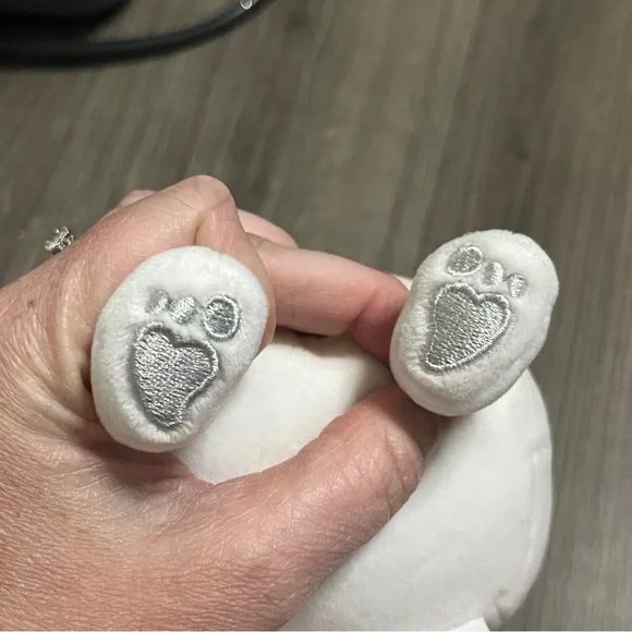 Squishmallow Zaylee 8” Big Foot Yeti White Plush Rainbow Hair Pigtails - Picture 5 of 5